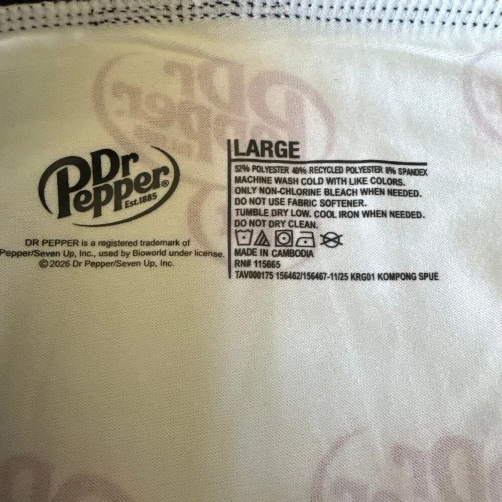 Men's Dr. Pepper Boxer Brief 36-38